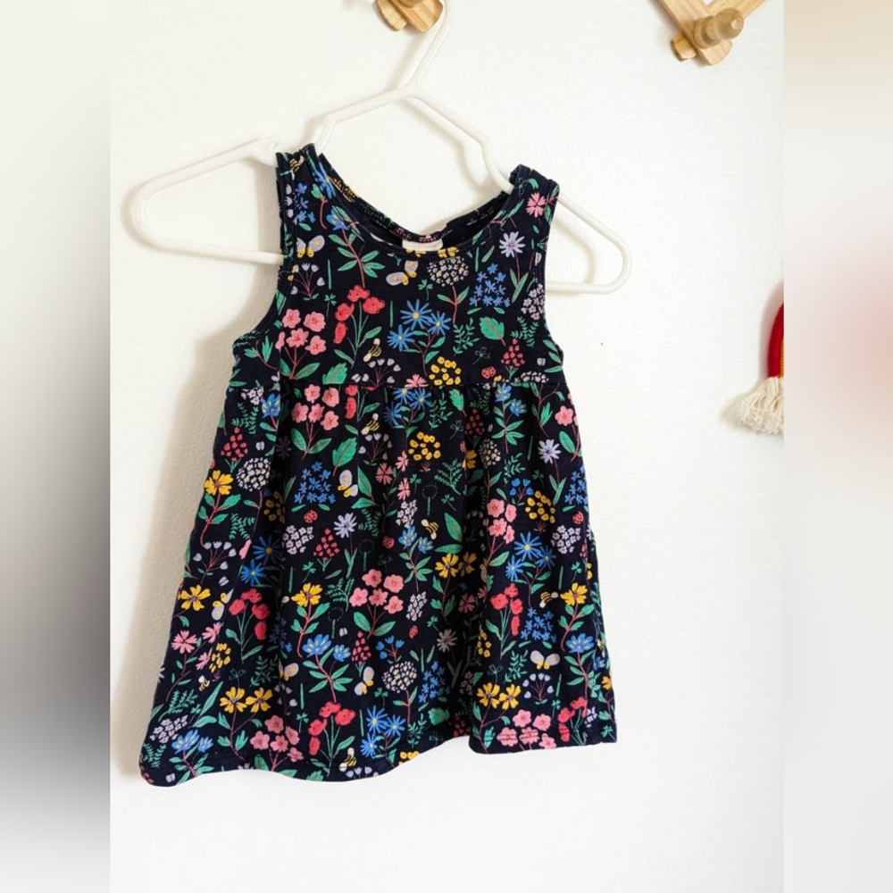 H&M Cotton Floral Tank Dress (4-6m)